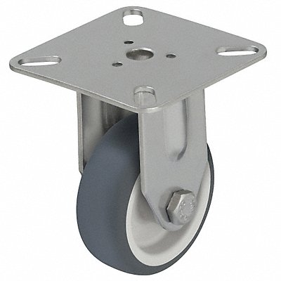 GRAINGER BPXATPA50G Standard Plate Castor Rigid 110 lb.