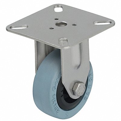 GRAINGER BPXAVPA75G Standard Plate Castor Rigid 130 lb.