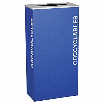 TOUGH GUY 22N298 Recycling Container Blue 17 gal.