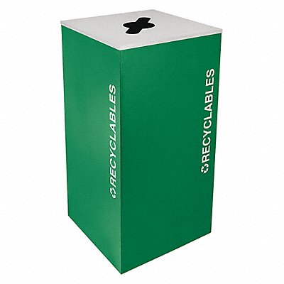 TOUGH GUY 22N317 K7702 Recycling Container Green 36 gal.