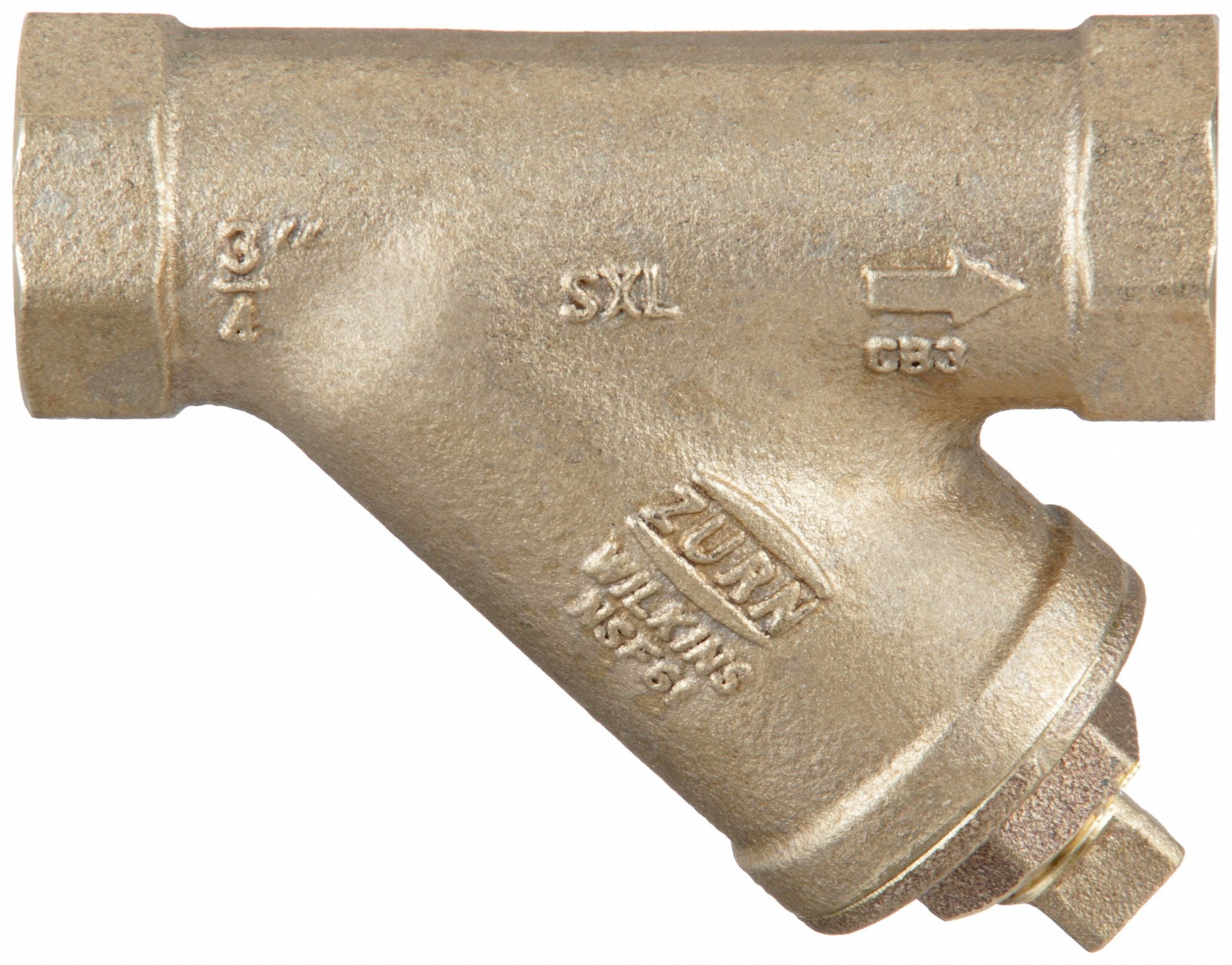 ZURN WILKINS 114SXL Y Strainer 4 3/4 H 20 mesh Bronze