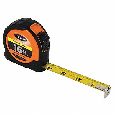 KESON PGPRO1816V Tape Measure 1 In x 16 ft Orange/Black
