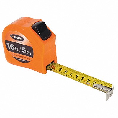 KESON PGT18M16V Tape Measure 1 In x 16 ft/5m Orange