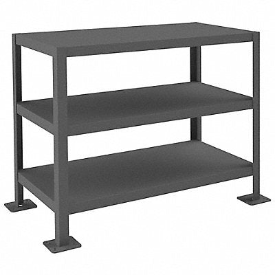 DURHAM MFG MT1836302K395 Fixed Work Table Steel 36 W 18 D
