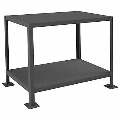DURHAM MFG MT2436302K295 Fixed Work Table Steel 36 W 24 D