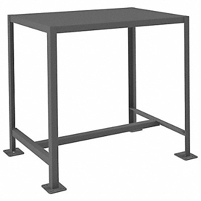 DURHAM MFG MT2436362K195 Fixed Work Table Steel 36 W 24 D