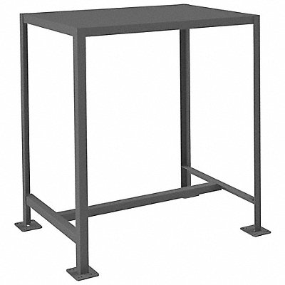 DURHAM MFG MT2436422K195 Fixed Work Table Steel 36 W 24 D