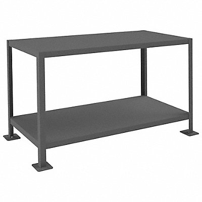 DURHAM MFG MT2448302K295 Fixed Work Table Steel 48 W 24 D