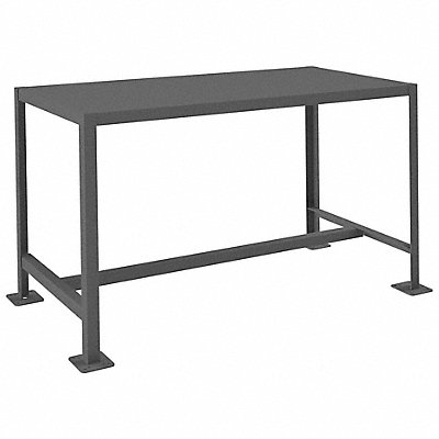 DURHAM MFG MT2448302K195 Fixed Work Table Steel 48 W 24 D