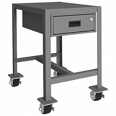 DURHAM MFG MTDM1824302K195 Mobile Machine Table 18x24x30 2000 lb 1 Drwr