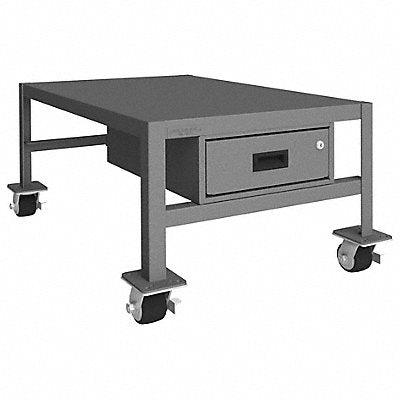 DURHAM MFG MTDM2436182K195 Mobile Machine Table 24x36x18 2000 lb 1 Drwr