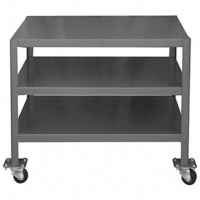 DURHAM MFG MTM1836302K395 Mobile Machine Table 18x36x30 2000 lb 3 Shlf