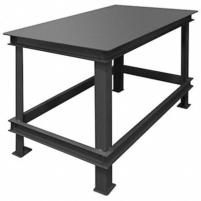 DURHAM MFG HWBMT36723495 Fixed Work Table Steel 72 W 36 D