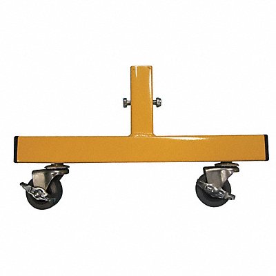 GRAINGER 22NY07 Locking Castor Feet 20 in L Yellow