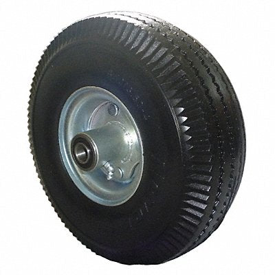 GRAINGER 22NY38 Flat-Free PUR Foam Wheel 10-1/4