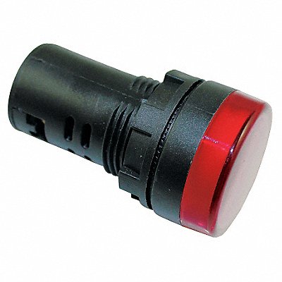 DAYTON 22NZ01 Raised Panel Light Red 24 V AC/DC