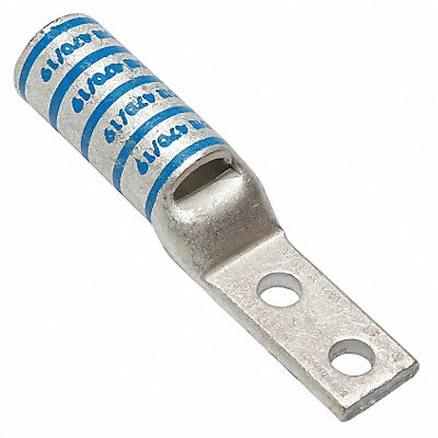 BURNDY YAZ342NT38FX Two Hole Lug Compression Connector Long Blue 19