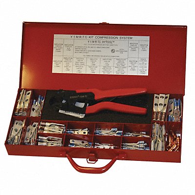 BURNDY Y1MRTCKIT Crimper/Connector Kit 16-4 AWG 9-7/8 L