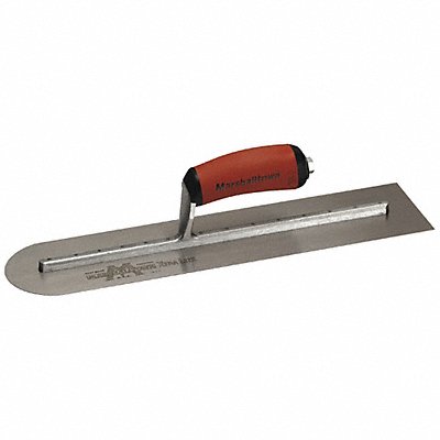 MARSHALLTOWN MXS66RED Rounded Front Trowel 16inL 4inW Steel