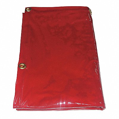 GRAINGER 22RN59 J4038 Welding Curtain 4 ft H 6 ft W Red