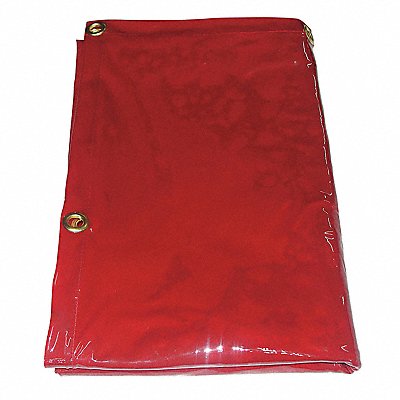 GRAINGER 22RN60 J4039 Welding Curtain 6 ft H 6 ft W Red