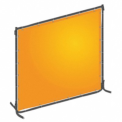 GRAINGER 22RN69 J4042 Welding Screen 6 ft H 6 ft W Yellow