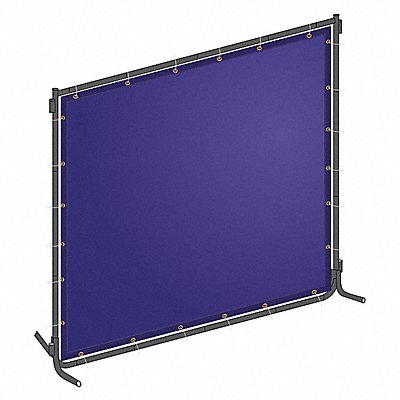 GRAINGER 22RN77 J4041 Welding Screen 4 ft H 6 ft W Blue
