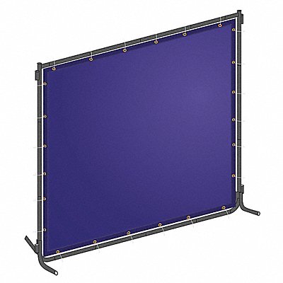GRAINGER 22RN78 J4042 Welding Screen 6 ft H 6 ft W Blue
