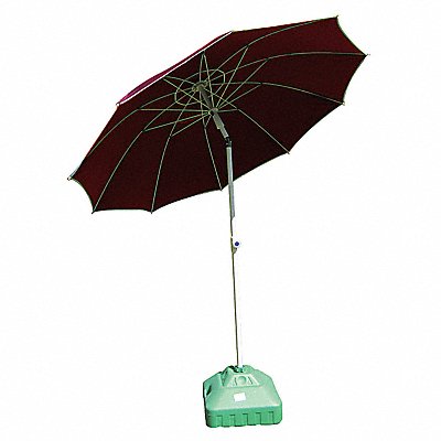 GRAINGER 22RP03 Welding Umbrella 6.5 ft Dia 9 ft H Red