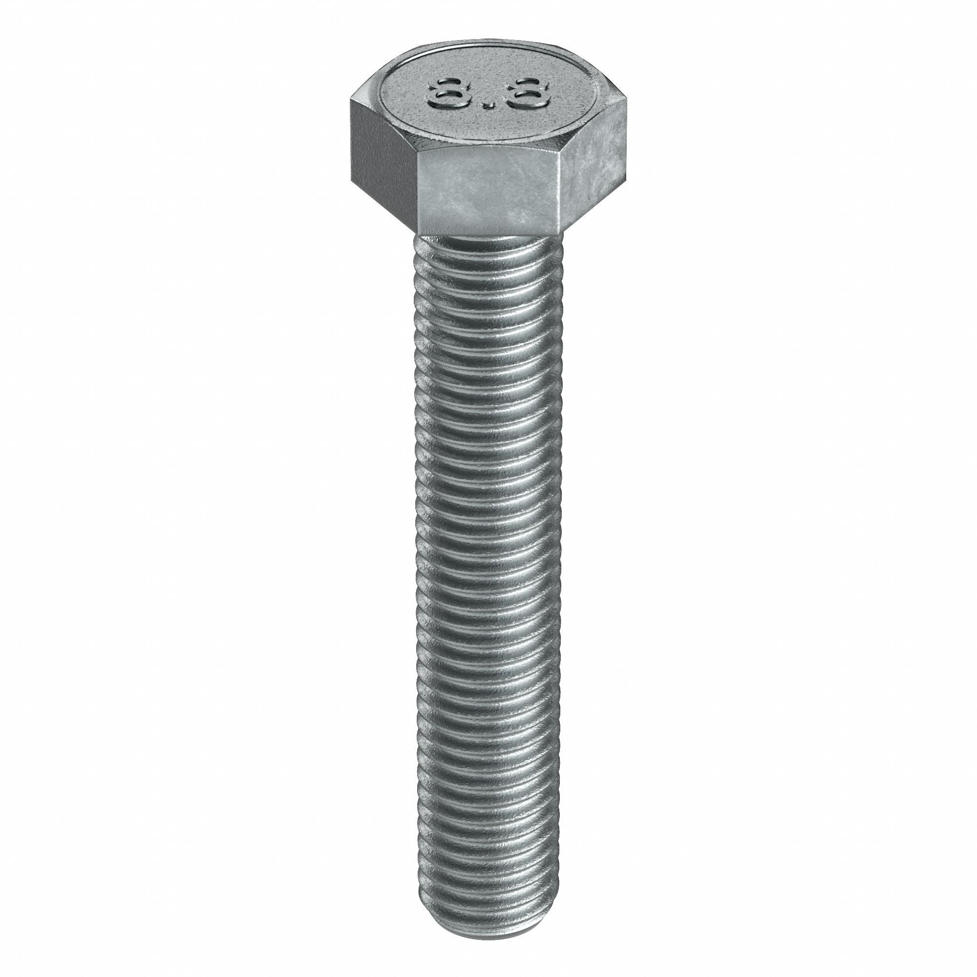 GRAINGER M012101200020 Hex Head Cap Screw ST CL8.8 20mm M12-1.75 50PK