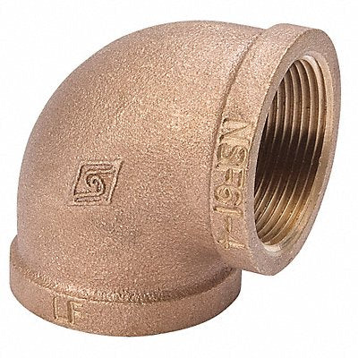 GRAINGER 22UK98 90 Elbow Brass 1/8 in FNPT Class 125