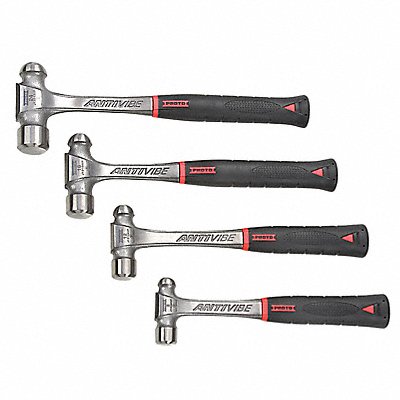 PROTO J1304AVPS Ball Pein Hammer Set Steel Steel 4PC PK4
