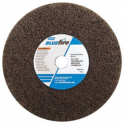NORTON 66253198589 Straight Grind Wheel 6 D 1 T 5/8 Arbor