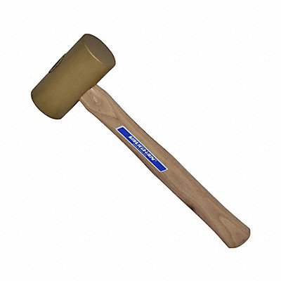 VAUGHAN BM200 Mallet Hickory/Brass 60 oz 13 in