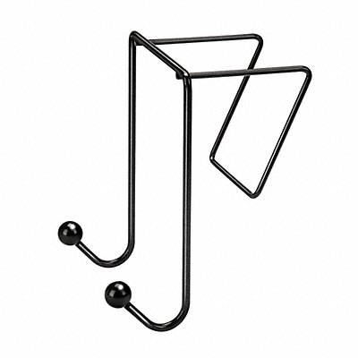 FELLOWES 75510 Coat Hook Black 6 Hx3-1/2 Wx5-1/8 D