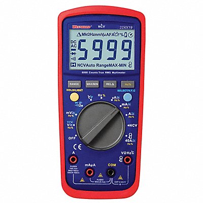 WESTWARD 22XX19 Digital Multimeters 60 Ohms 6000 Counts
