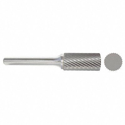 GRAINGER 310001022 Cylinder Bur SA Carbide 1/4 Single Cut