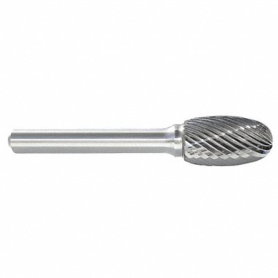 GRAINGER 310001108A Oval Bur SE Radius End 3/32 Carbide