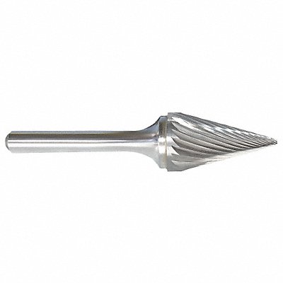 GRAINGER 310001198C Cone Burr Pointed End 1/4 Carbide