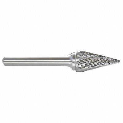 GRAINGER 310002198C Cone Burr Pointed End 1/4 Carbide