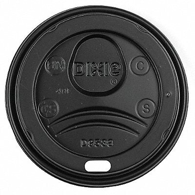 DIXIE DL9538B Disp Hot Cup Lid 8 oz Black PK1000