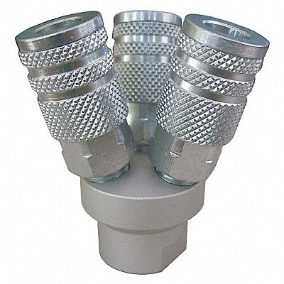 SPEEDAIRE 22YK99 Air Gun Manifold Aluminum 3 1/8 L