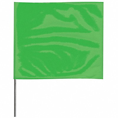 GRAINGER 2315GG200 Marking Flag 15  Green PVC PK100