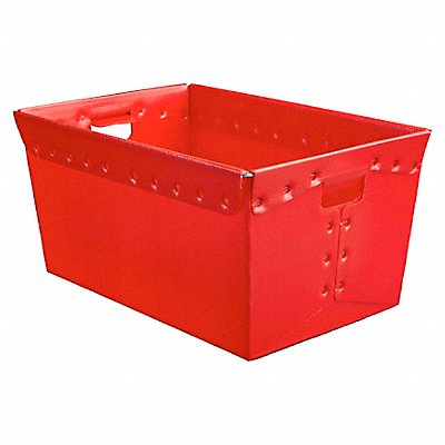 DIVERSI-PLAST 39818 Nesting Ctr Red Solid CorrugatedHDPE PK3