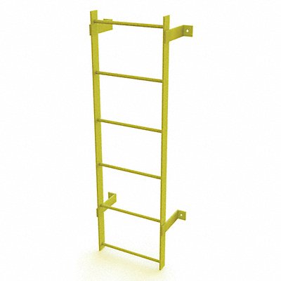 TRI-ARC WLFS0106Y Ladder Steel Standard Fixed 6Rung