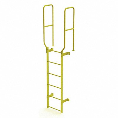 TRI-ARC WLFS0206Y Ladder Steel Stand Fixed 6Rung Walk-Thru