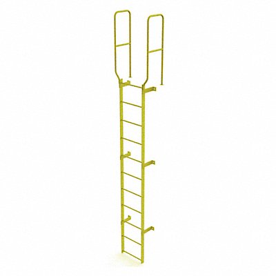 TRI-ARC WLFS0211Y Ladder Steel Stand Fixed 11Rung WalkThru