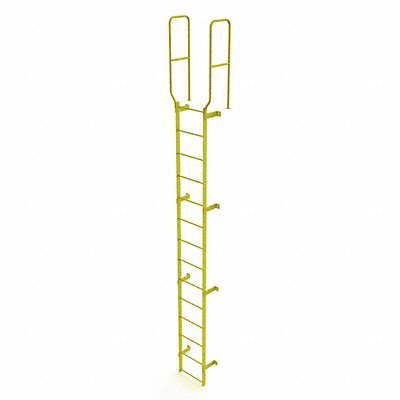 TRI-ARC WLFS0214Y Ladder Steel Stand Fixed 14Rung WalkThru