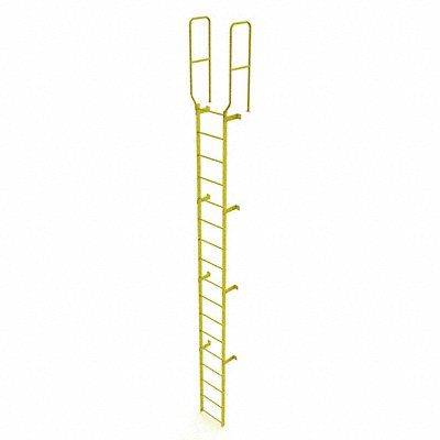 TRI-ARC WLFS0217Y Ladder Steel Stand Fixed 17Rung WalkThru