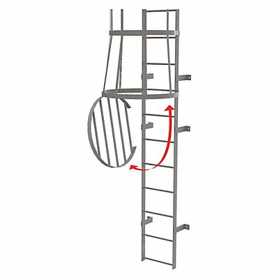 TRI-ARC OPFS04 Cage Door Fixed Steel